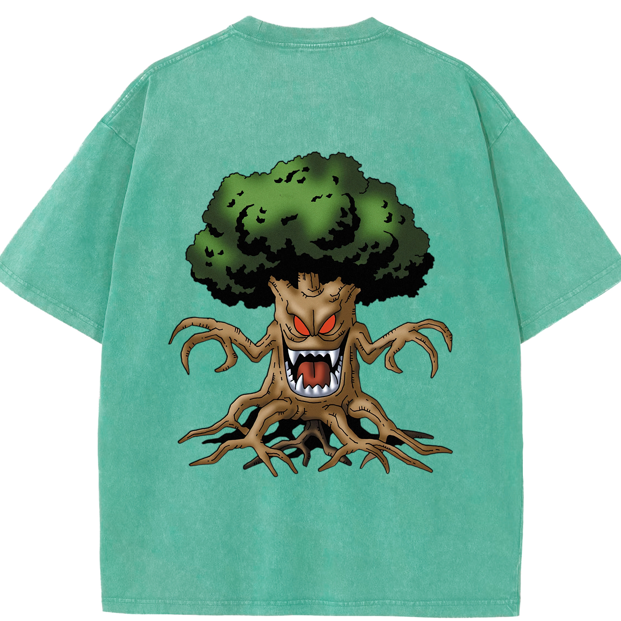 （画像用） ドラゴンクエスト Doragon Kuesuto Dragon Quest 綿100% ヴィンテージ風 半袖Tシャツ（背面プリント）